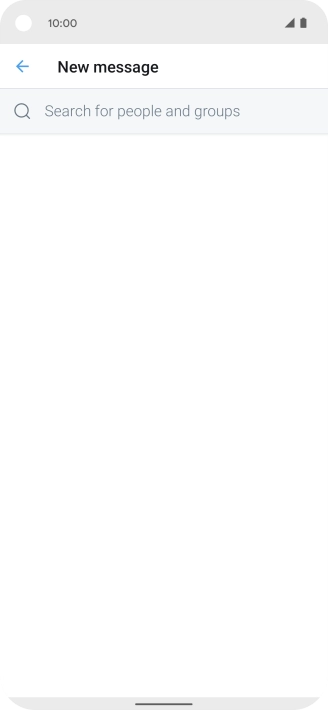 Press the search field.