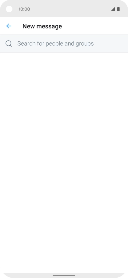 Press the search field.