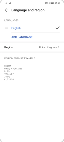 Press ADD LANGUAGE. Press ADD LANGUAGE.