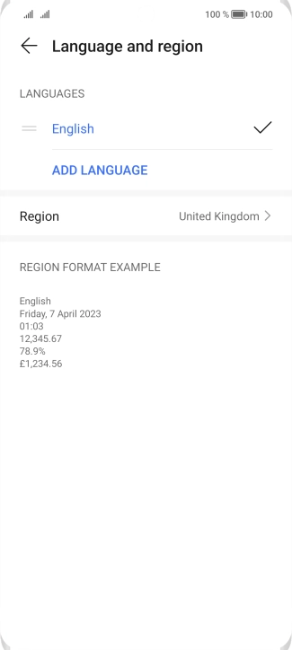 Press ADD LANGUAGE. Press ADD LANGUAGE.