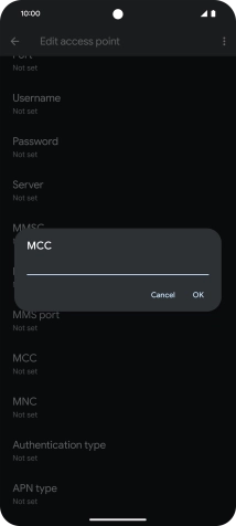 Key in 234 and press OK.