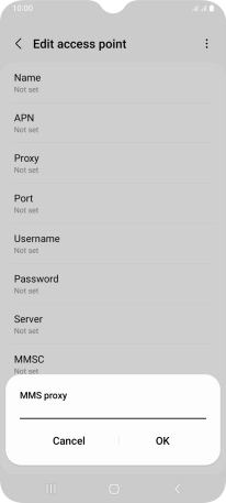 Key in 212.183.137.012 and press OK.