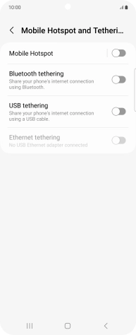 Press Mobile Hotspot.