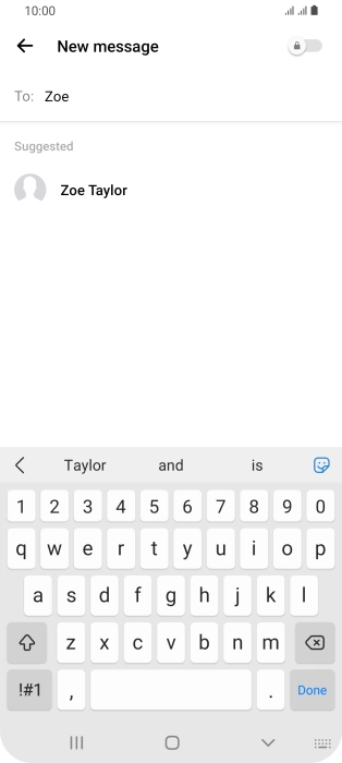 Press the required contact. Press the required contact.