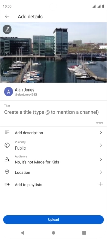 Press the field below 