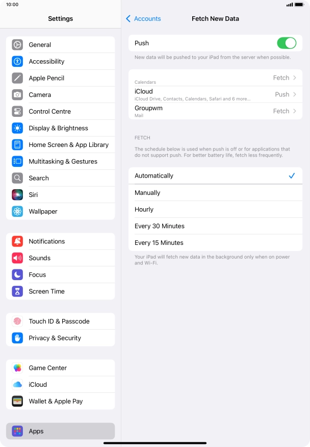 Press the indicator next to Press the indicator next to
