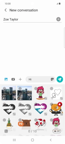 Press the gallery icon and go to the required folder. Press the gallery icon and go to the required folder.