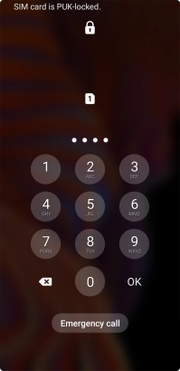 Key in a new four-digit PIN and press OK.