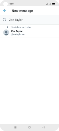 Key in the first letters of the recipient's name and press the required contact.