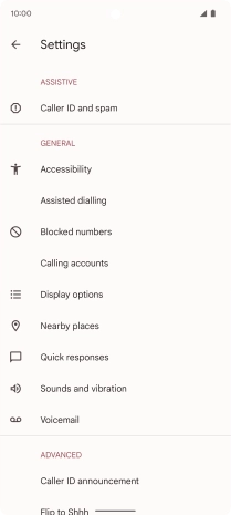 Press Calling accounts.