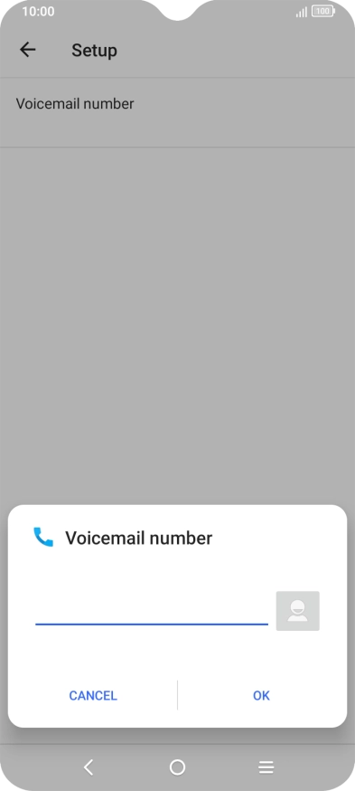 Key in +447836121121 and press OK.