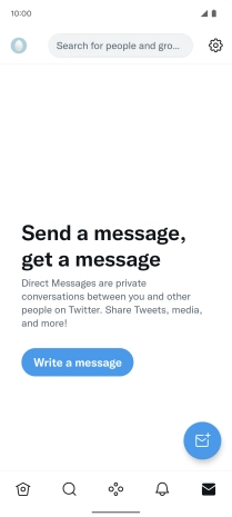 Press the new message icon.