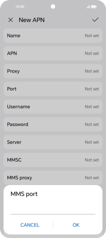Key in 8799 and press OK.