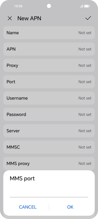 Key in 8799 and press OK.