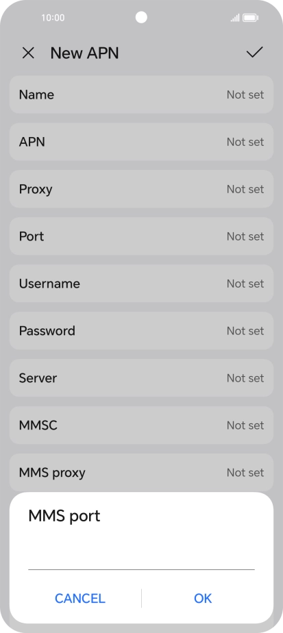 Key in 8799 and press OK.