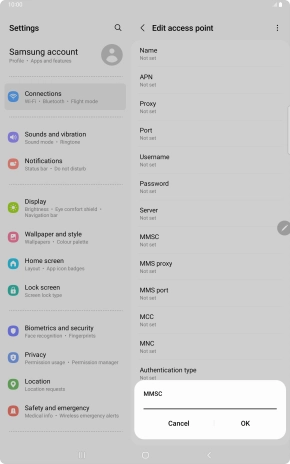 Key in http://mms.vodafone.co.uk/servlets/mms and press OK.
