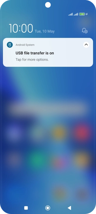 Press Tap for more options..