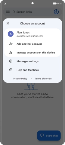 Press Messages settings.