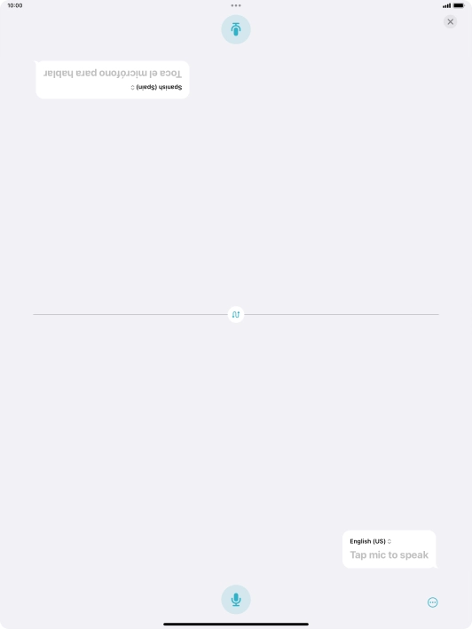 Press the end icon to end two-way view.