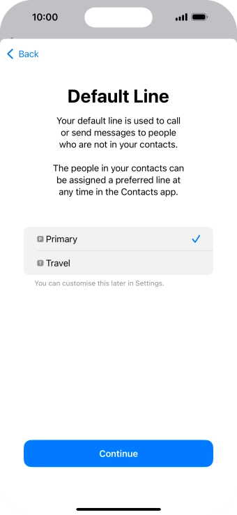 Press Continue. Press Continue.