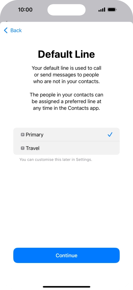 Press Continue. Press Continue.