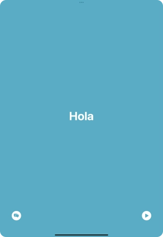 Press the split view icon to go back to display of both languages.