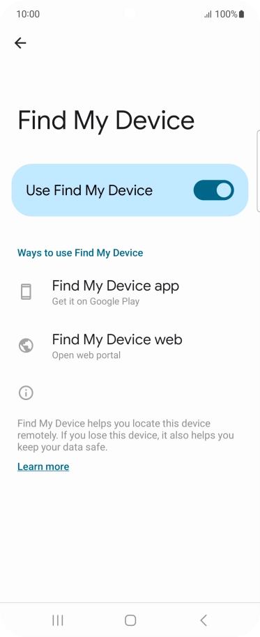 Press the Home key to return to the home screen.