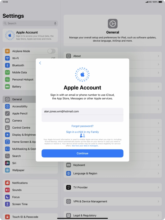 Press Continue. Press Continue.