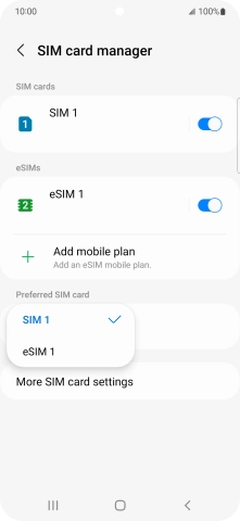 Press the required price plan.