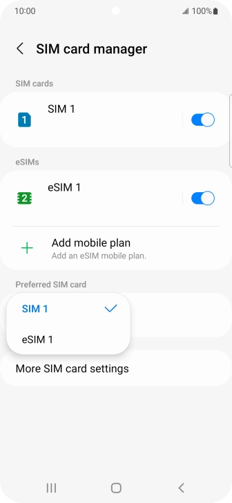 Press the required price plan.