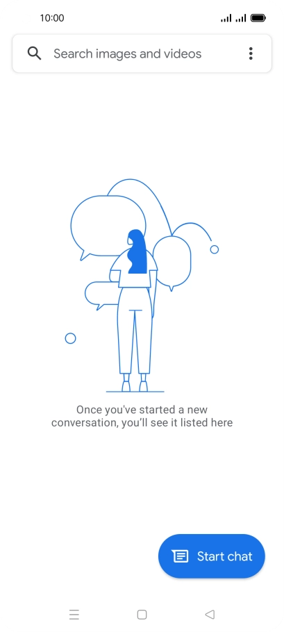 Press the menu icon.