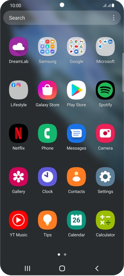Press Gallery and go to the required folder. Press Gallery and go to the required folder.