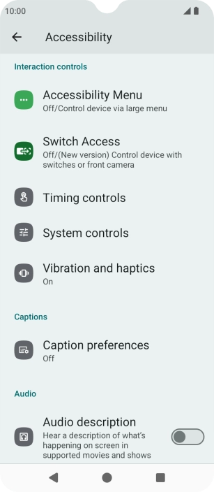 Press the required category below 