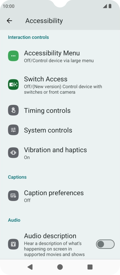 Press the required category below 
