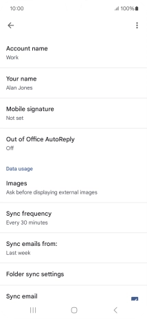 Press Account name and key in the required name.