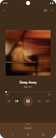 Press arrow right to go to the next audio file.