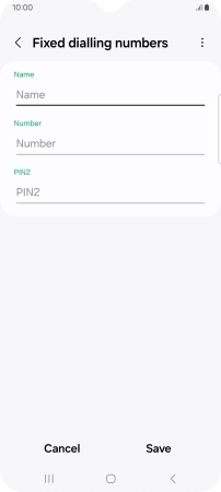 Press Name and key in the required name.