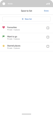 If you select New list, follow the instructions on the screen to create a new list. If you select New list, follow the instructions on the screen to create a new list.