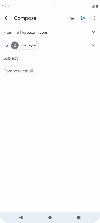 Press Subject and key in the required subject.