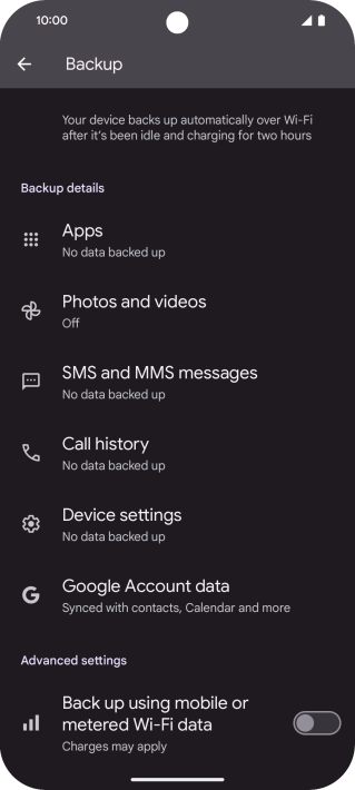 Press the indicator next to Press the indicator next to