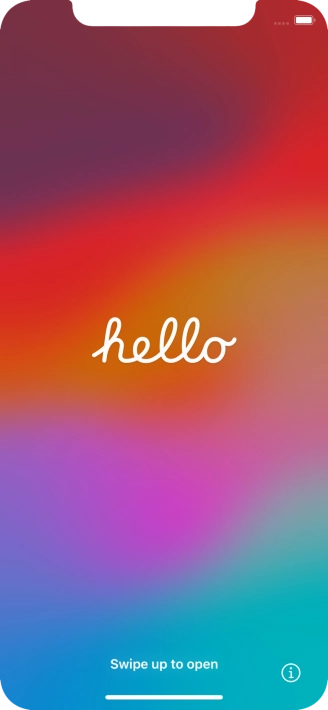 Slide your finger upwards starting from the bottom of the screen.