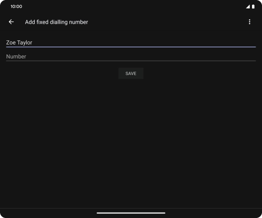 Press Number and key in the required phone number.