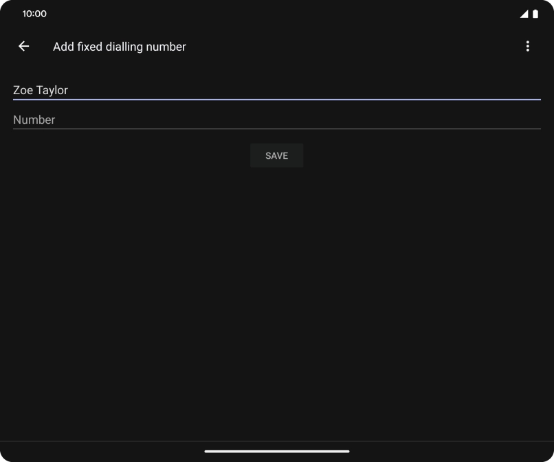 Press Number and key in the required phone number.