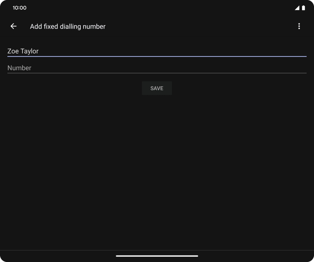 Press Number and key in the required phone number.