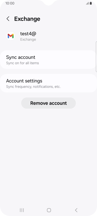 Press Account settings.