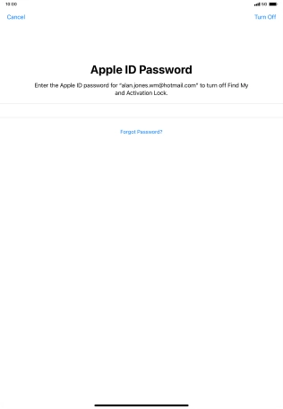 Press Turn Off. Press Turn Off.