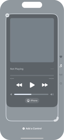 Press the remove icon on the required Control Centre page to remove it from Control Centre.
