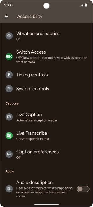 Press the required category below 