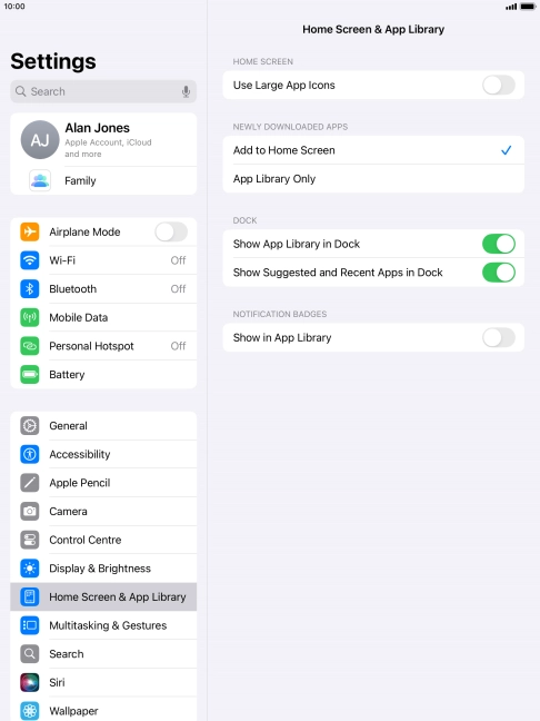 To add new downloaded apps to both the home screen and App Library, press Add to Home Screen.