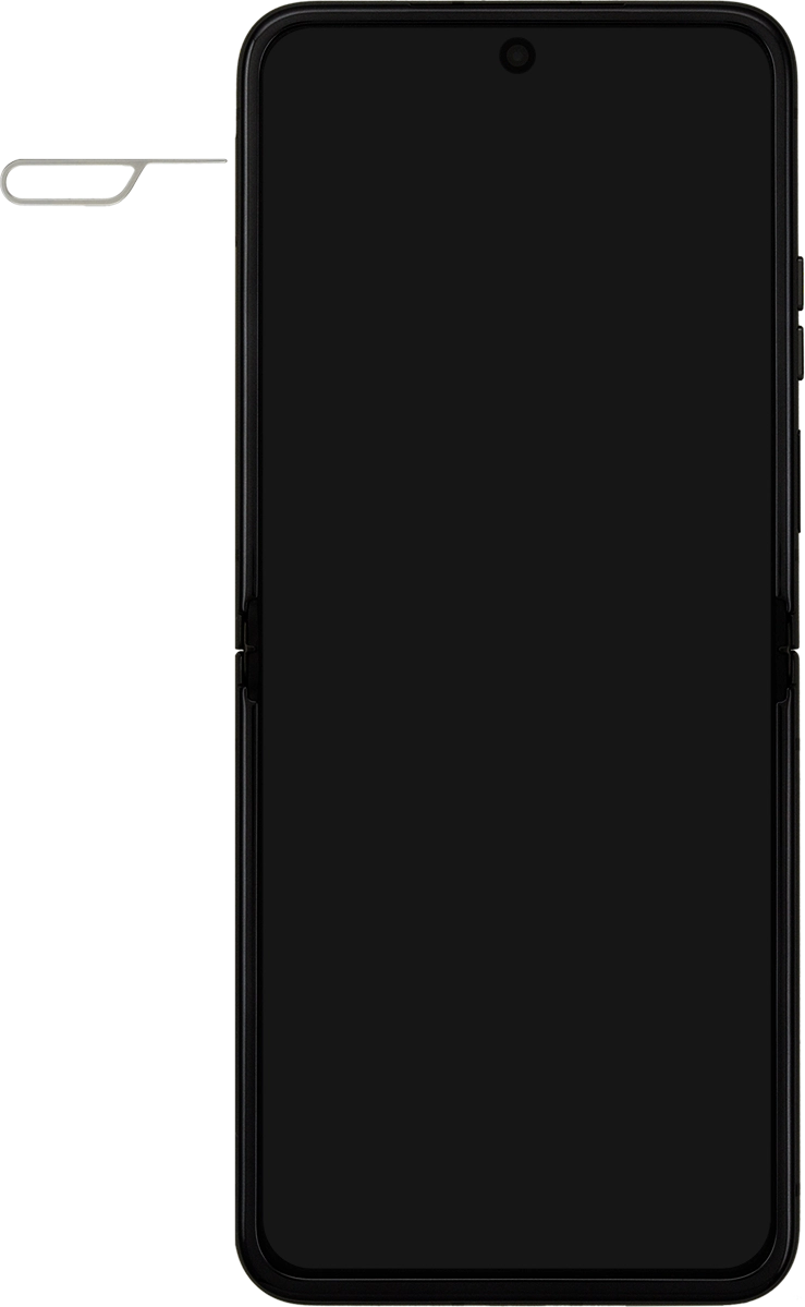 Find the opener for the SIM holder.